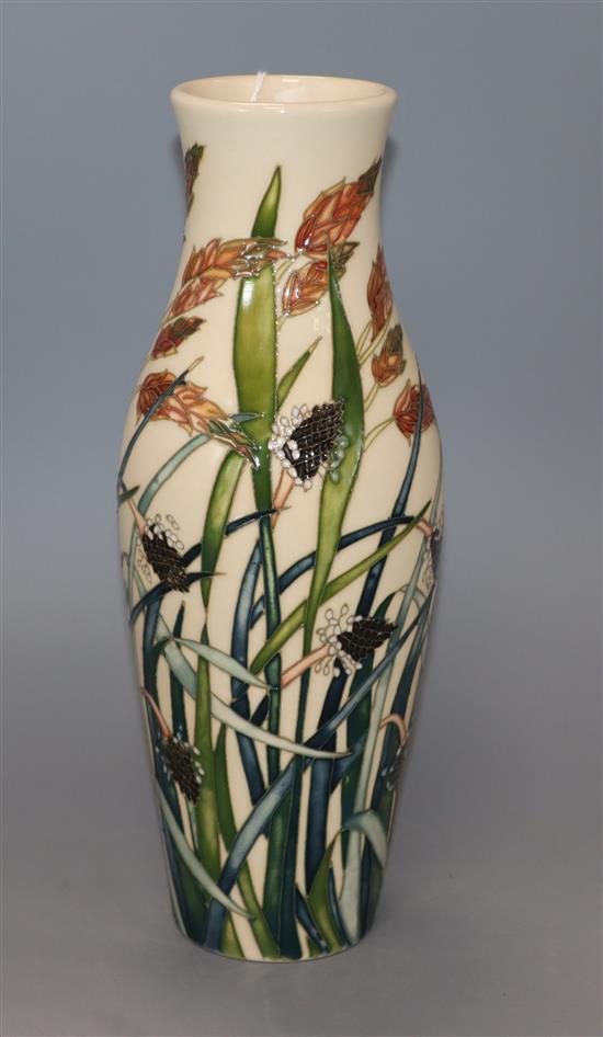 A Moorcroft Savannah slender baluster vase height 26cm
